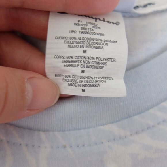 Champion Blue Tie-Front Active Shirt Size Medium - Picture 7 of 9